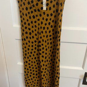 ** NWT ** Madewell Leapord Midi Skirt